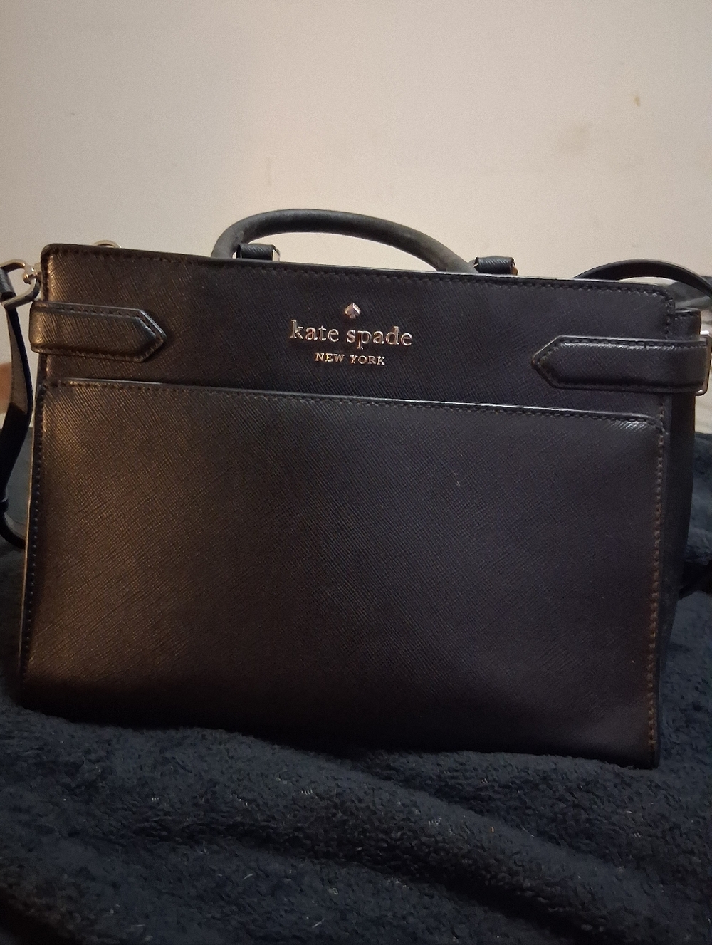 Kate Spade New York Black Saffiano Leather Purse - Like New,  Barely Used